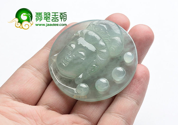 (超值推荐)冰种晴水观音头挂件