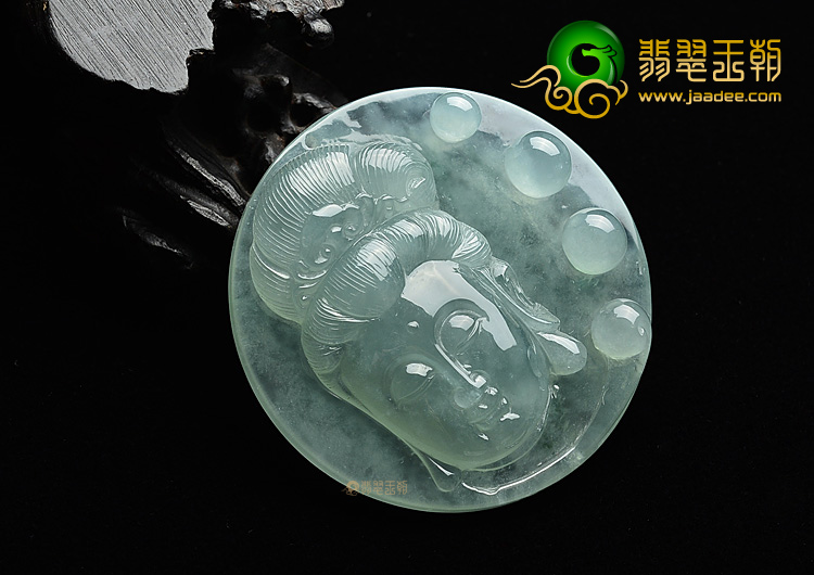 (超值推荐)冰种晴水观音头挂件