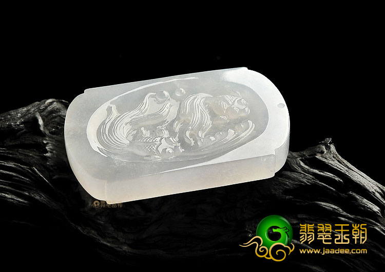 冰种白色金玉满堂挂件