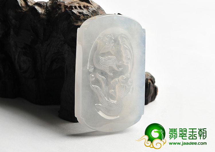 冰种白色金玉满堂挂件