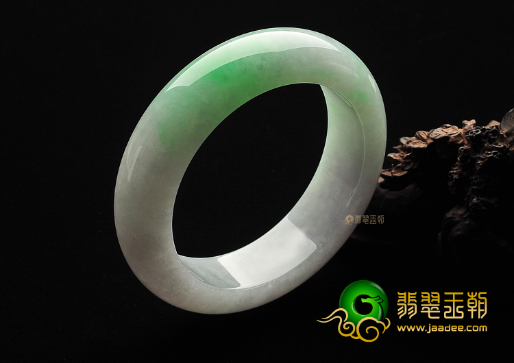 糯冰种飘翠手镯(57.8mm)