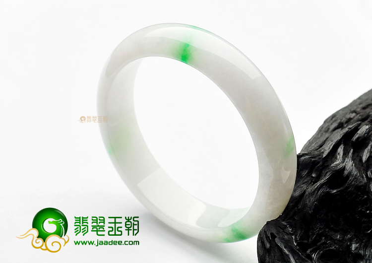 糯冰种飘翠手镯(58.5mm)