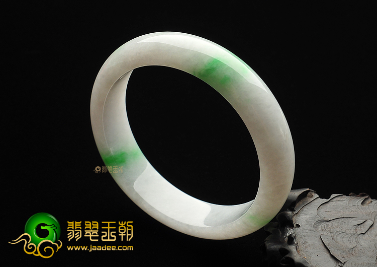 糯冰种飘翠手镯(58.5mm)