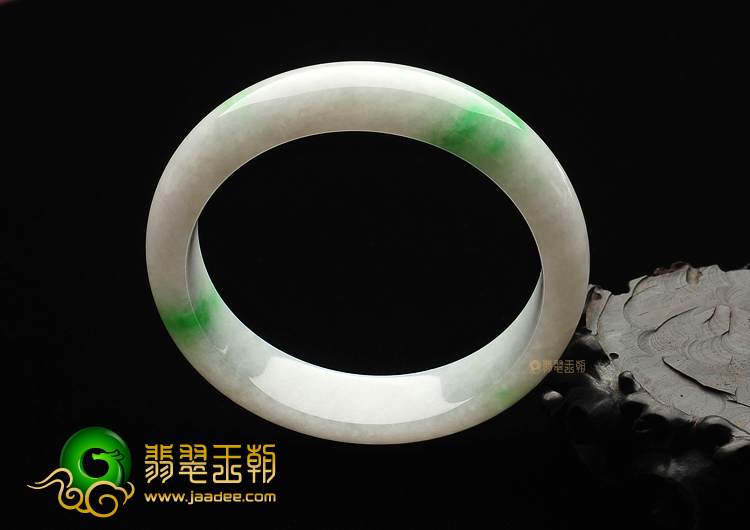 糯冰种飘翠手镯(58.5mm)
