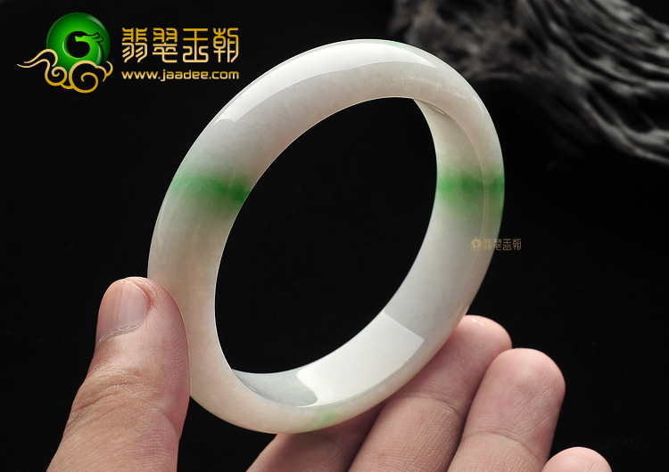 糯冰种飘翠手镯(58.5mm)