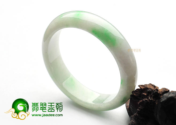 糯冰种飘翠手镯(58.4mm)