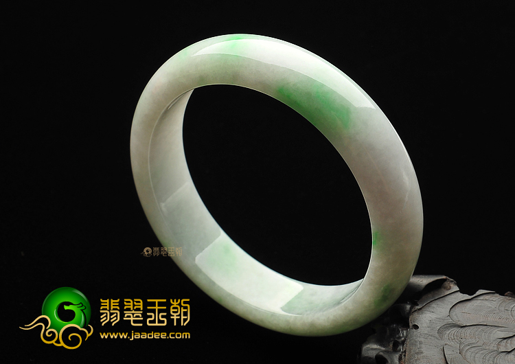 糯冰种飘翠手镯(58.4mm)