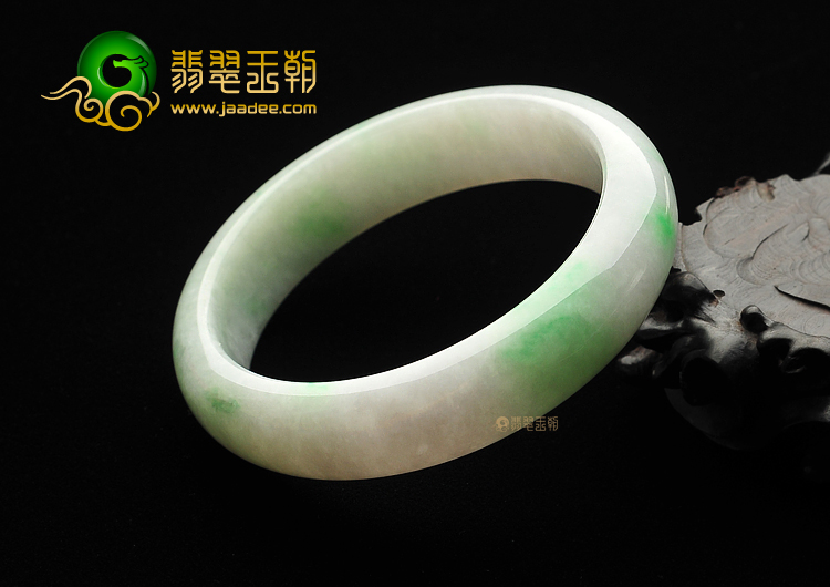 糯冰种飘翠手镯(58.4mm)