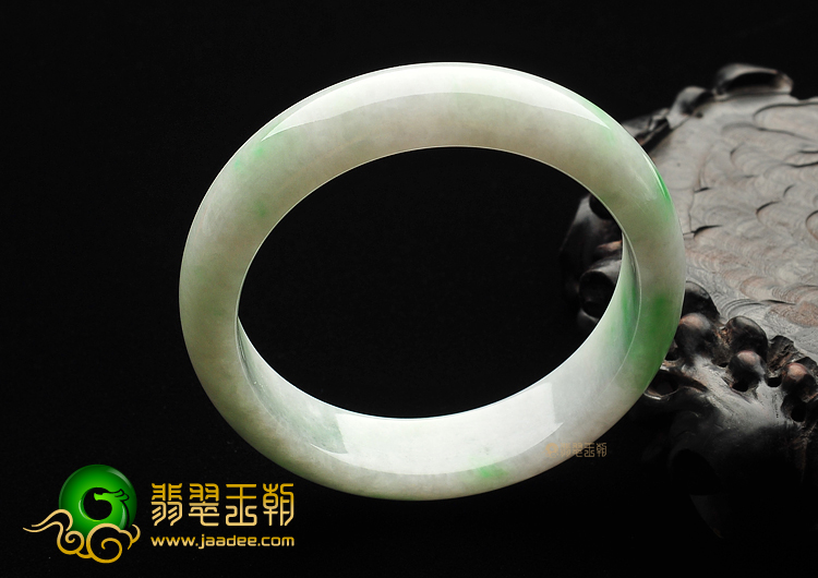 糯冰种飘翠手镯(58.4mm)