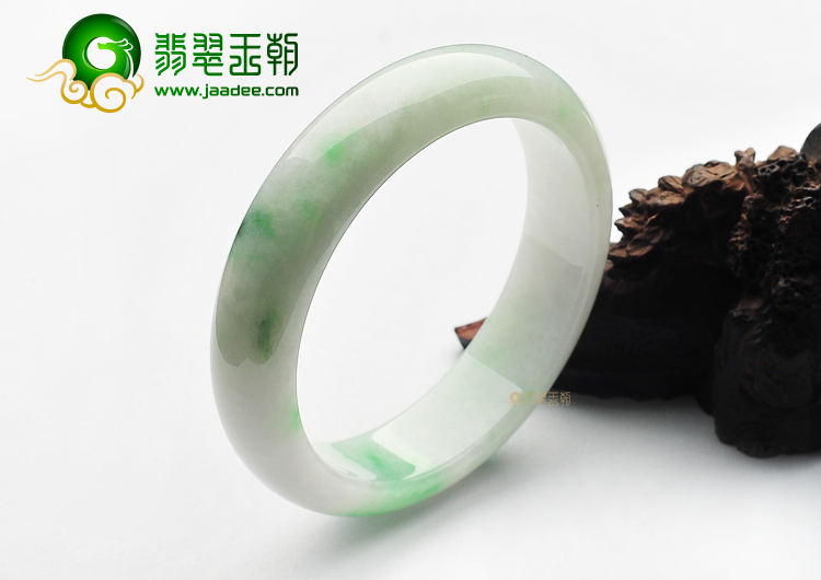 糯冰种飘翠手镯(58.4mm)
