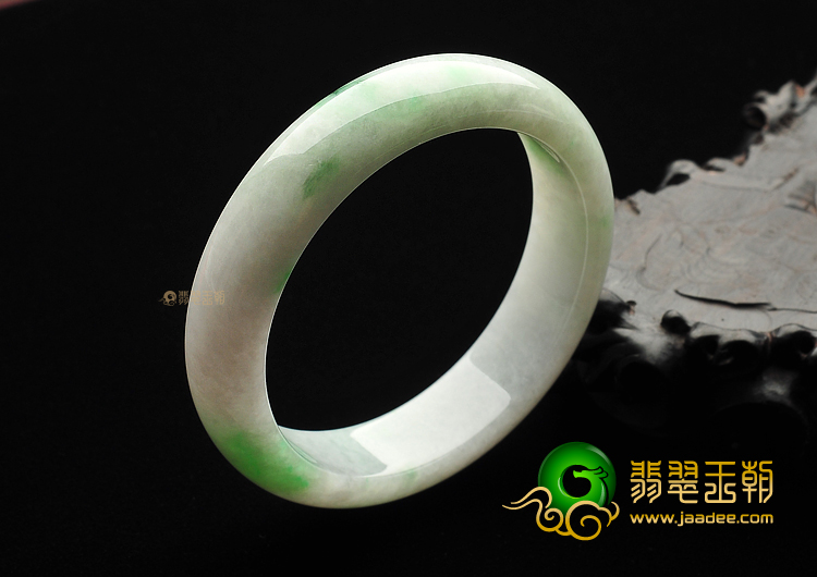糯冰种飘翠手镯(58.4mm)