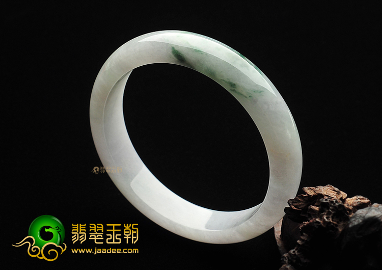 糯冰种飘花手镯(57.5mm)