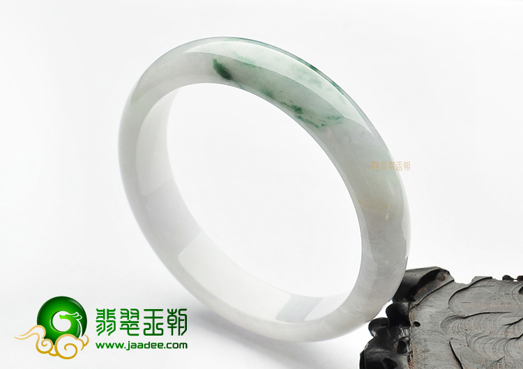 糯冰种飘花手镯(57.5mm)