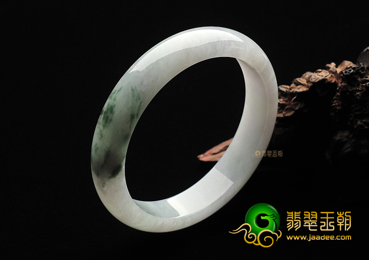 糯冰种飘花手镯(57.5mm)