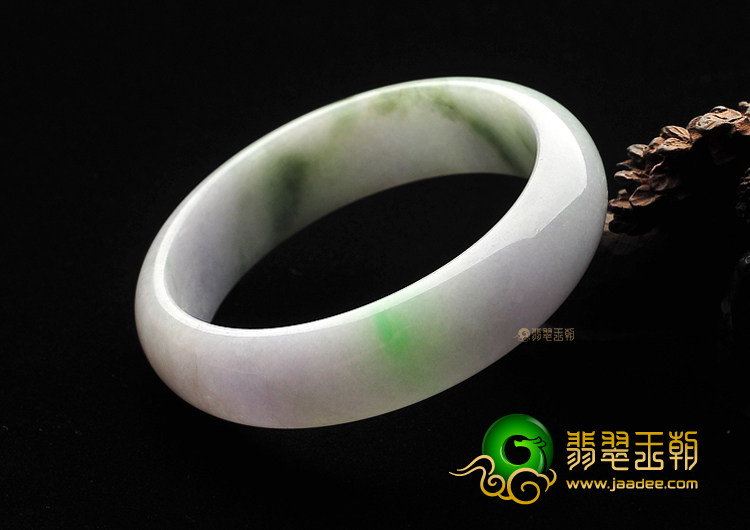 糯冰种淡三彩手镯(58.4mm)