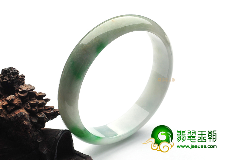 (超值推荐)糯冰种飘翠手镯(59.7mm)