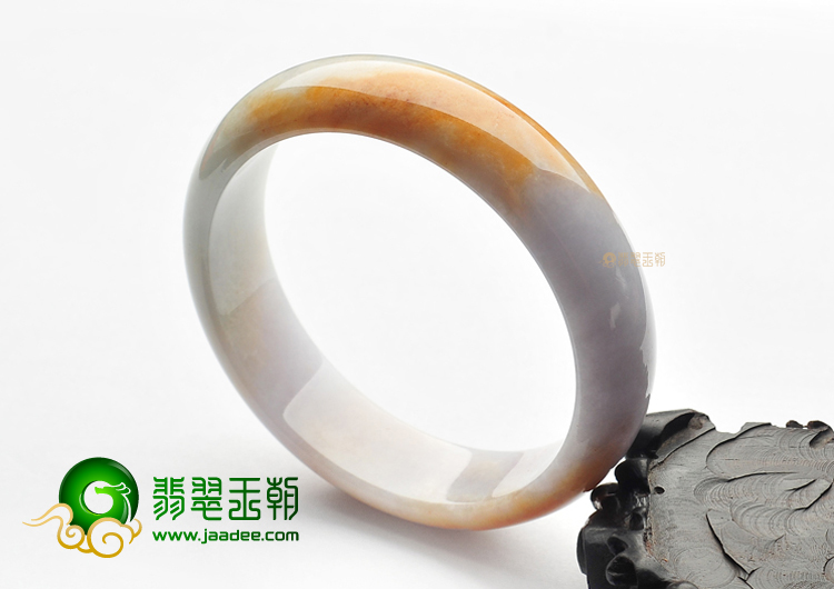 糯冰种飘红黄翡手镯(61.6mm)
