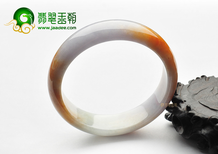 糯冰种飘红黄翡手镯(61.6mm)