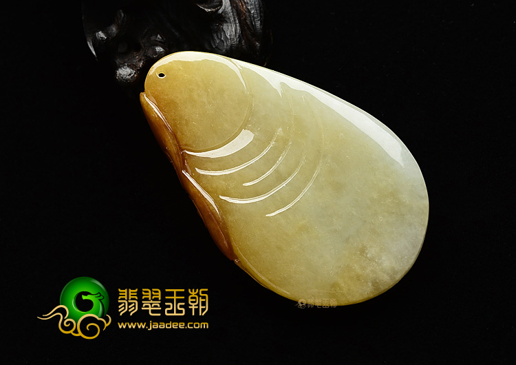 (超值推荐)糯冰种黄翡佛头挂件