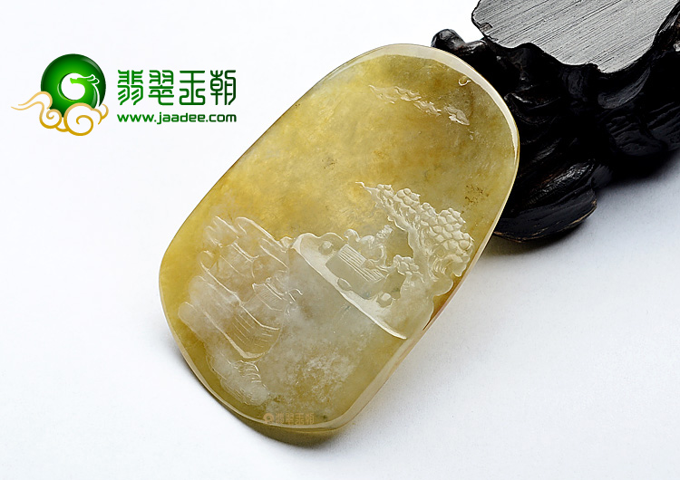 (超值推荐)冰种褐黄翡延年益寿挂件