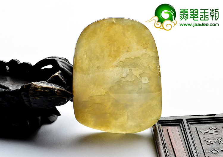 (超值推荐)冰种褐黄翡延年益寿挂件