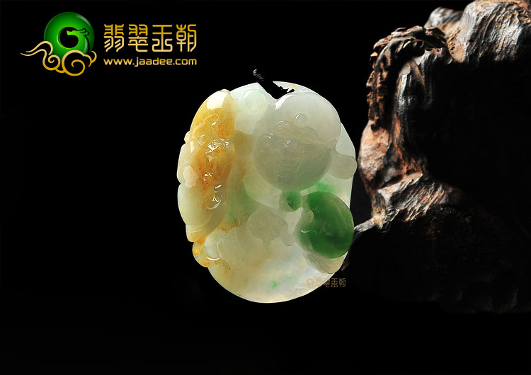 (超值推荐)冰种三彩纳福挂件