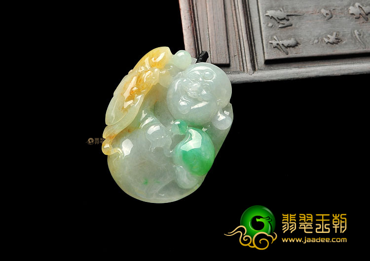 (超值推荐)冰种三彩纳福挂件