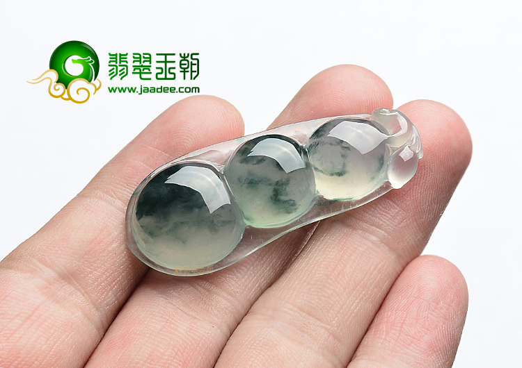 (超值推荐)冰种飘花四季豆挂件