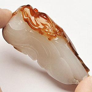 冰种褐红翡福从天降挂件