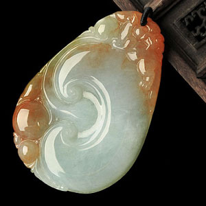 （超值推荐）糯冰种晴水红翡如意挂件