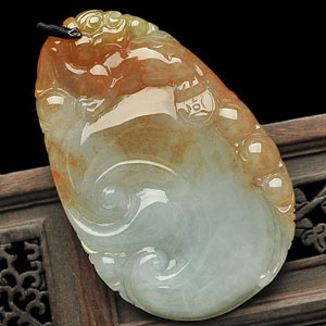 （超值推荐）糯冰种晴水红翡如意挂件