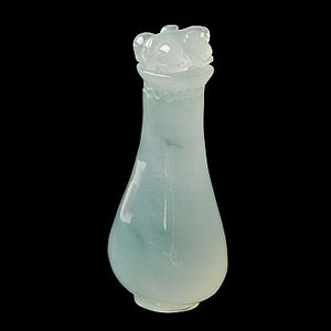 冰种晴水略飘花花瓶挂件