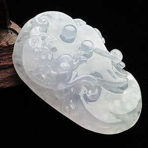 (超值推荐)冰种白色望子成龙挂件