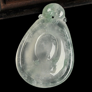 (超值推荐)冰种飘花福在眼前挂件