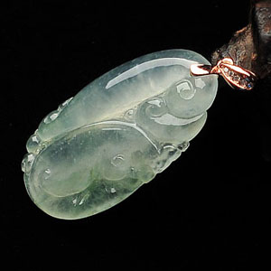 (超值推荐)冰种略飘花如意挂件