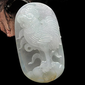 (超值推荐)冰种淡晴水官上加官挂件