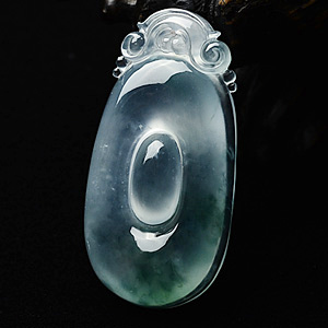 (超值推荐)冰种飘花福在眼前挂件