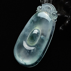 (超值推荐)冰种飘花福在眼前挂件