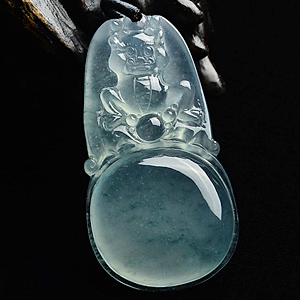 (超值推荐)冰种飘花福在眼前挂件