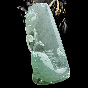 (超值推荐)冰种晴水年年有余挂件