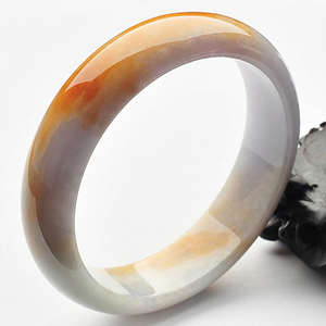 糯冰种飘红黄翡手镯(61.6mm)