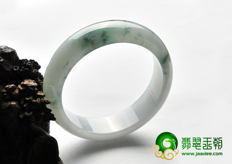 糯冰种飘花手镯(54.4mm)