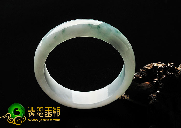 糯冰种飘花手镯(54.4mm)