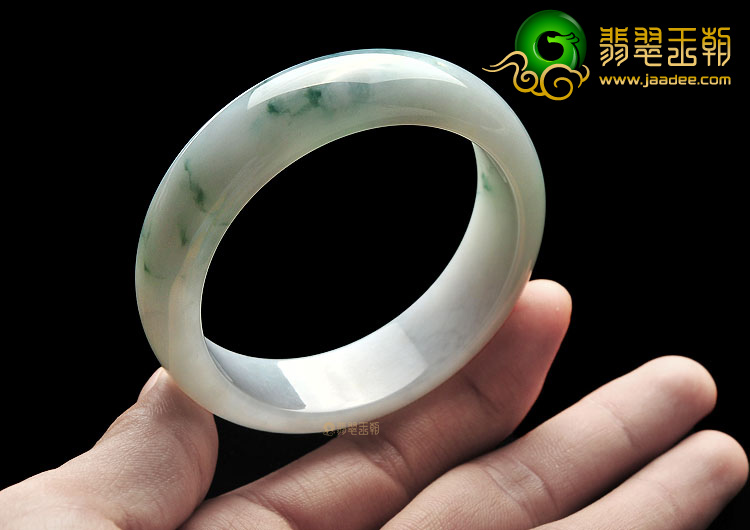 糯冰种飘花手镯(54.4mm)