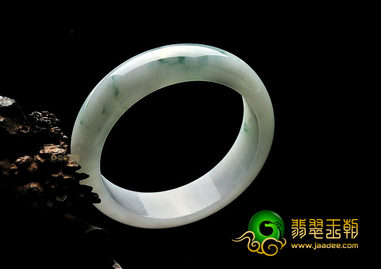 糯冰种飘花手镯(54.4mm)