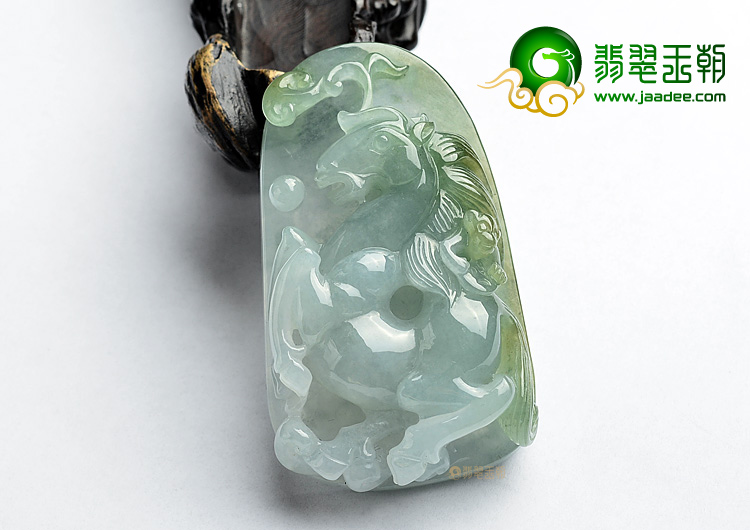 (超值推荐)糯冰种晴水马上封侯挂件