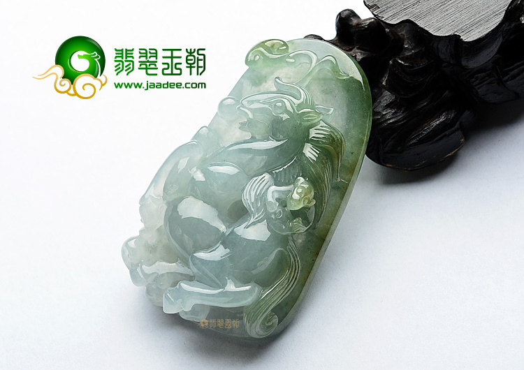 (超值推荐)糯冰种晴水马上封侯挂件