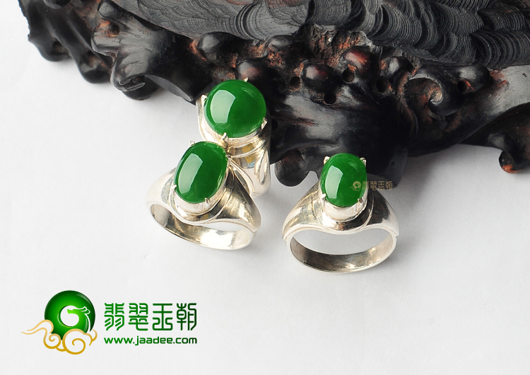 冰种阳绿戒面(一批走)