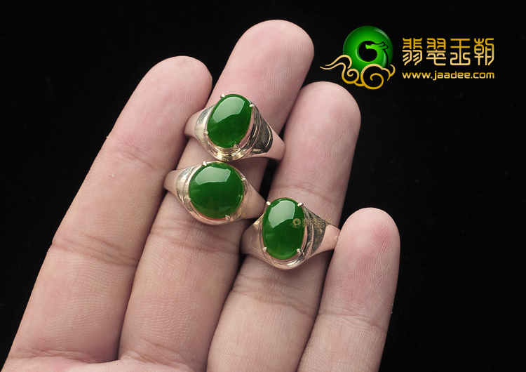冰种阳绿戒面(一批走)