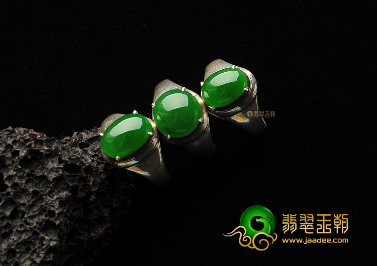 冰种阳绿戒面(一批走)